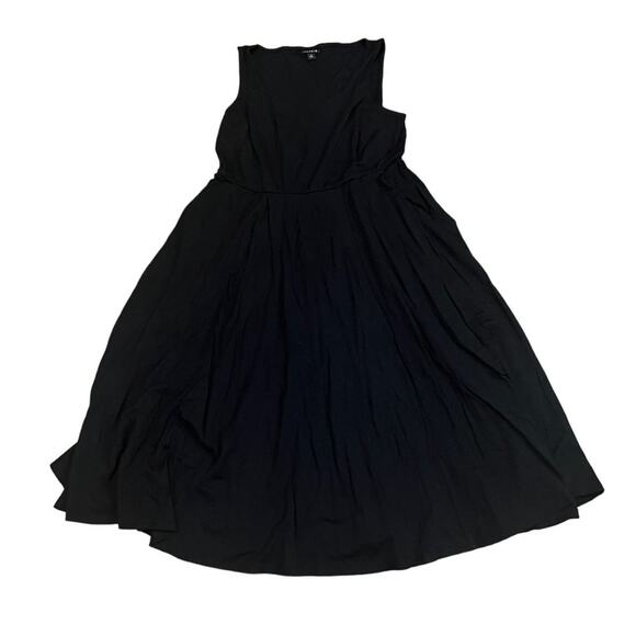 Torrid Midi Studio Luxe Ponte Dress Black Womens Plus Size 1X - Picture 1 of 4